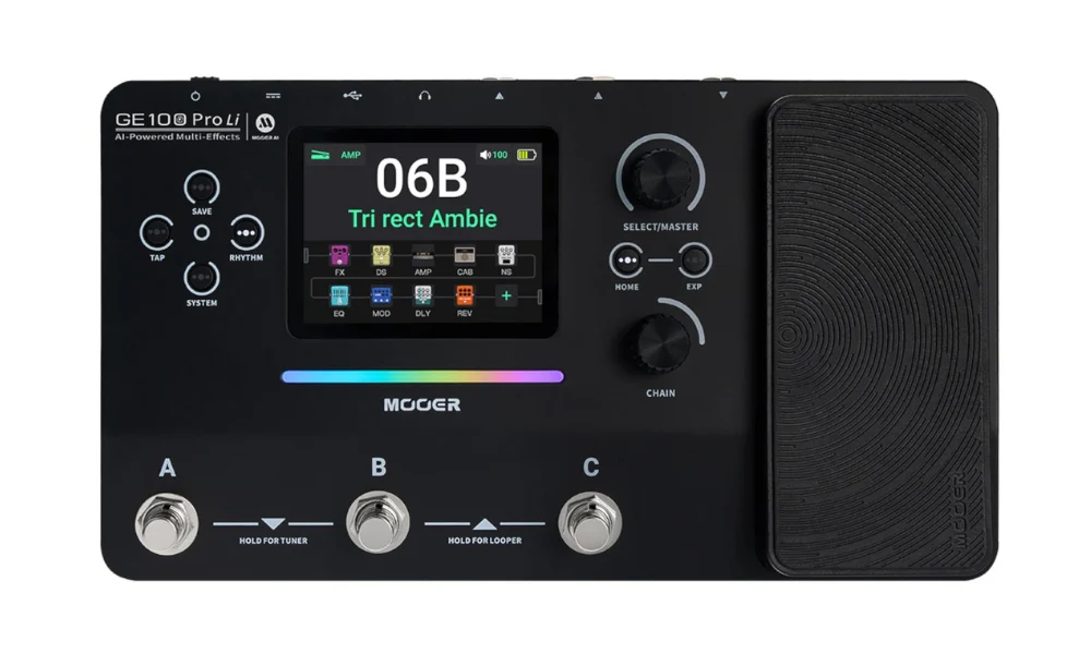 Mooer GE100 Pro Li AI Intelligent Multi-Effects - Image 2