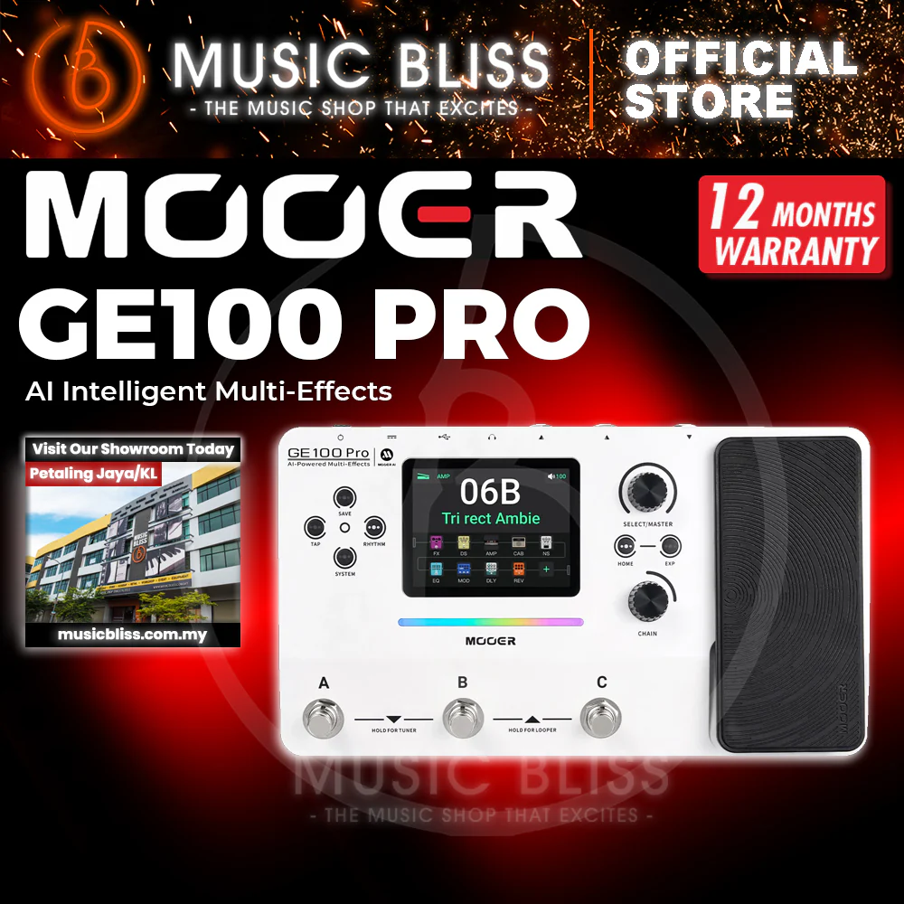 Mooer GE100Pro AI Intelligent Multi-Effects Pedal