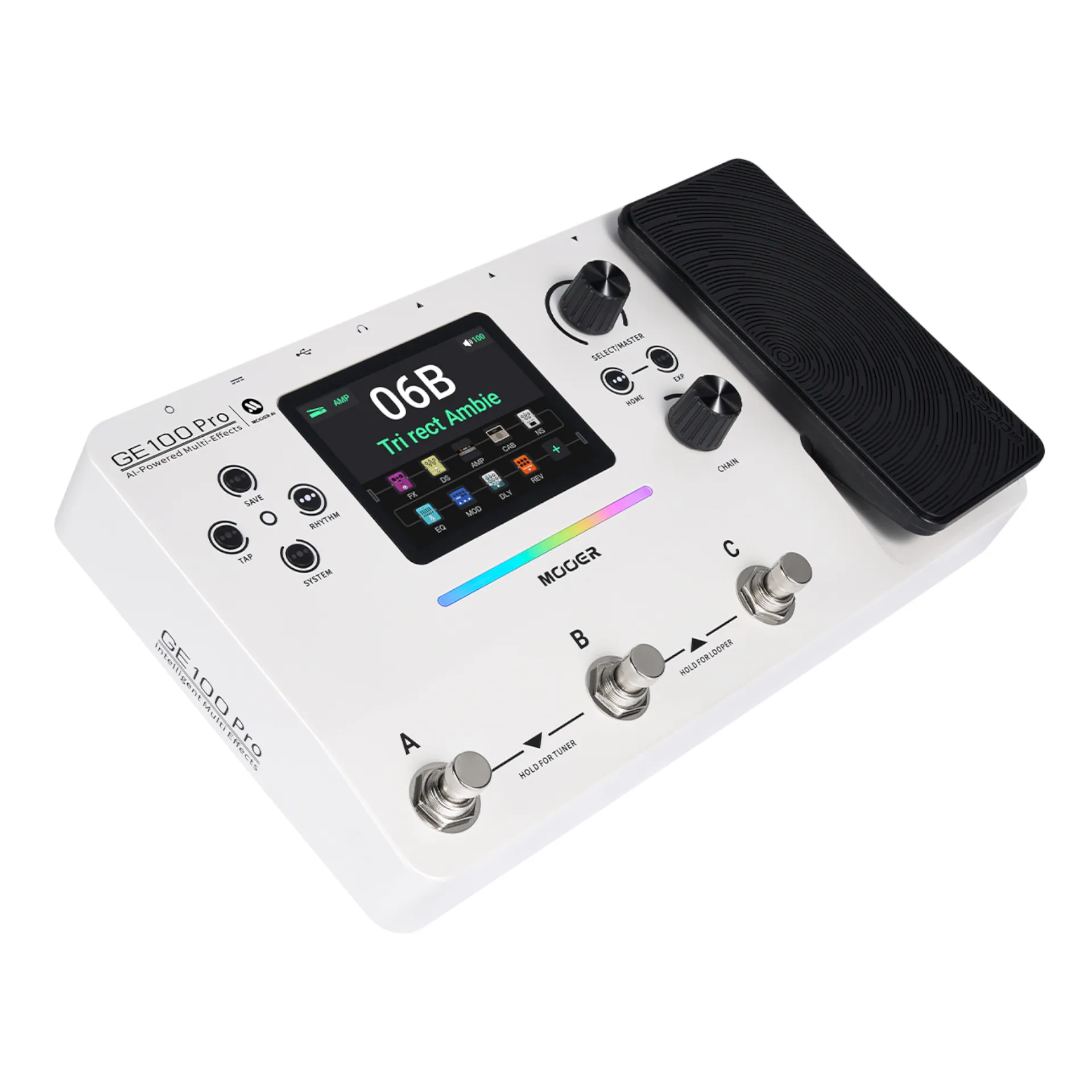 Mooer GE100Pro AI Intelligent Multi-Effects Pedal - Image 4