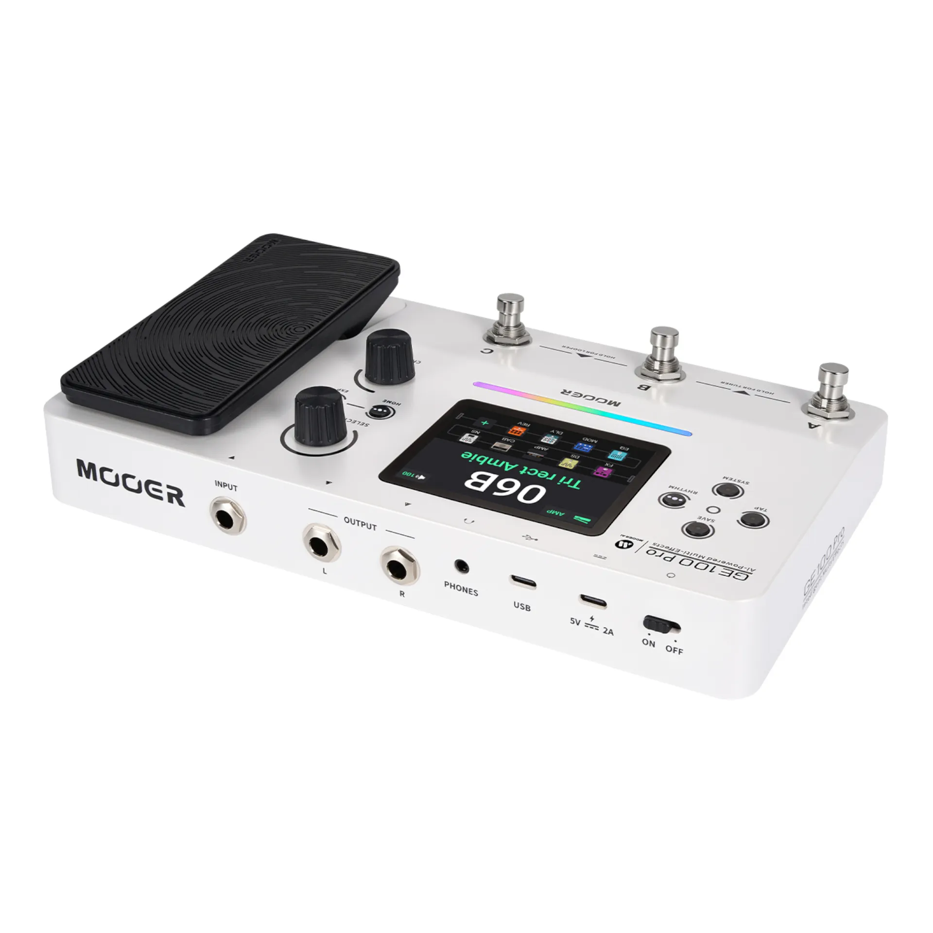 Mooer GE100Pro AI Intelligent Multi-Effects Pedal - Image 7