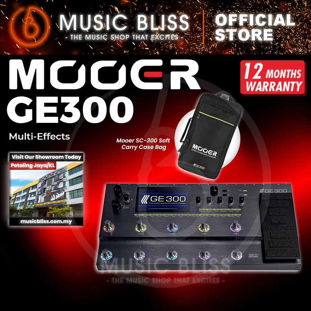 Mooer GE300 Amp Modelling Processor Synth Pedal Guitar Multi Effects - Image 3