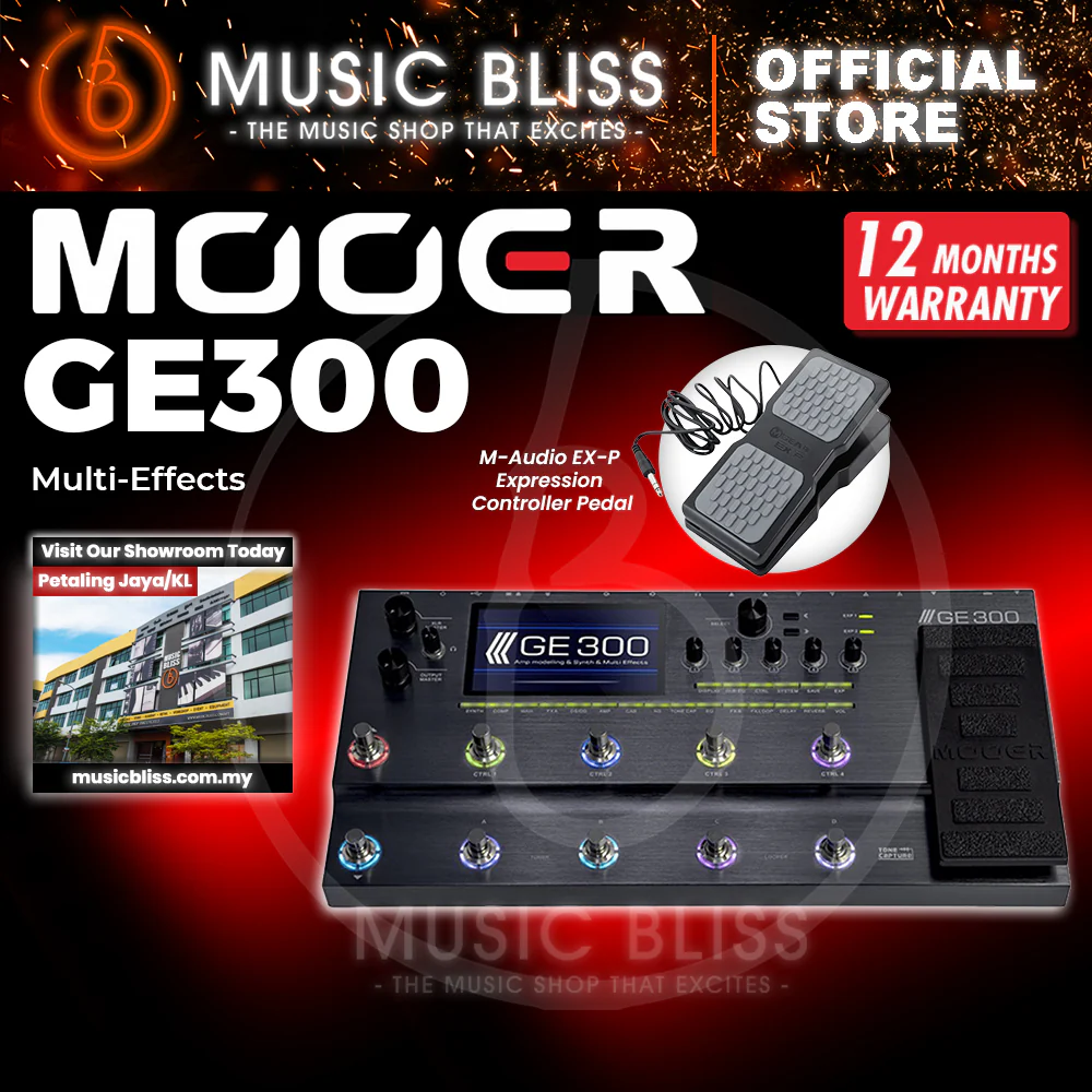 Mooer GE300 Amp Modelling Processor Synth Pedal Guitar Multi Effects - Image 4