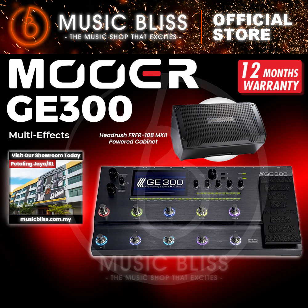 Mooer GE300 Amp Modelling Processor Synth Pedal Guitar Multi Effects - Image 5