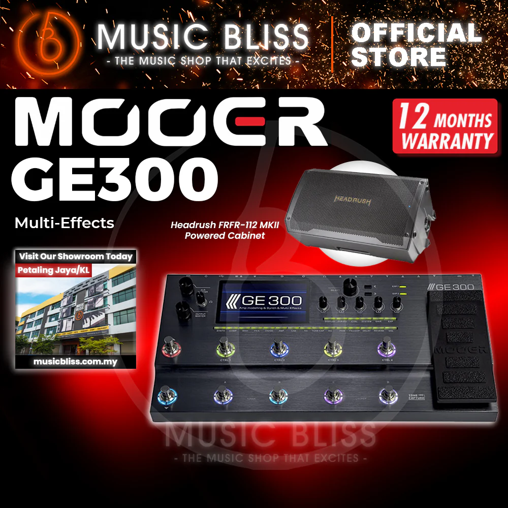 Mooer GE300 Amp Modelling Processor Synth Pedal Guitar Multi Effects - Image 6
