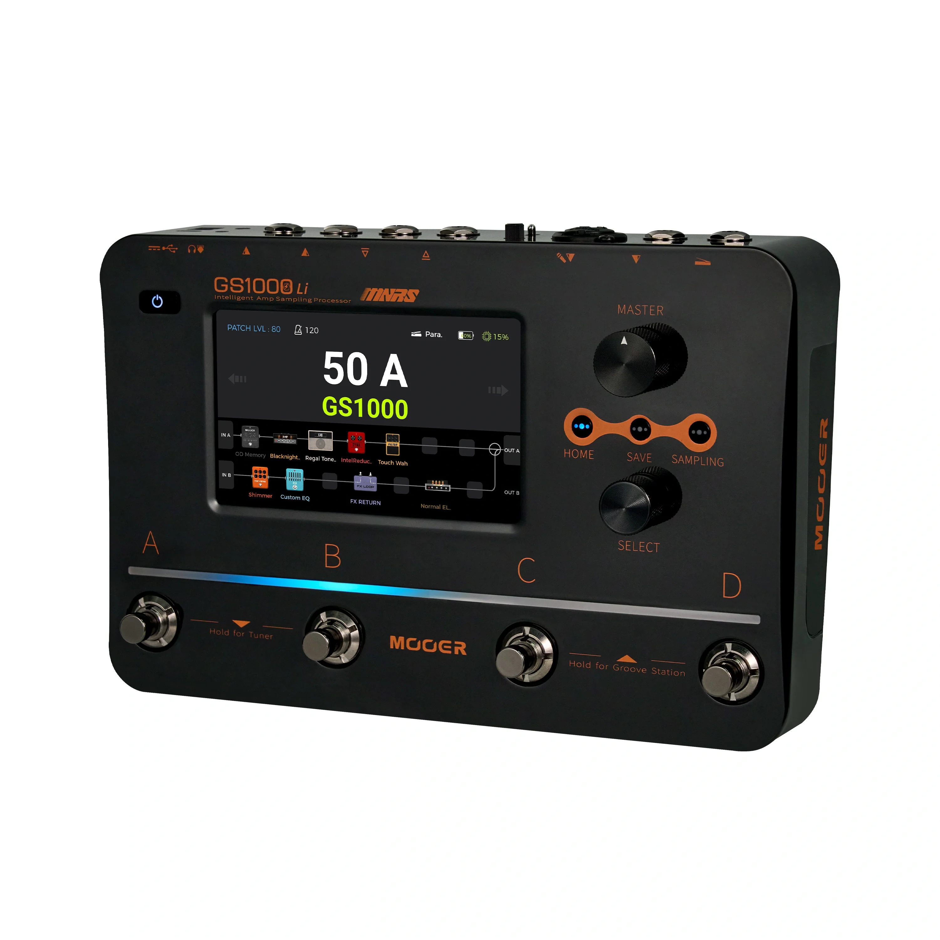 Mooer GS1000 Li Multi Effects with Amp Profiling & Built-In Lithium Battery - Image 2