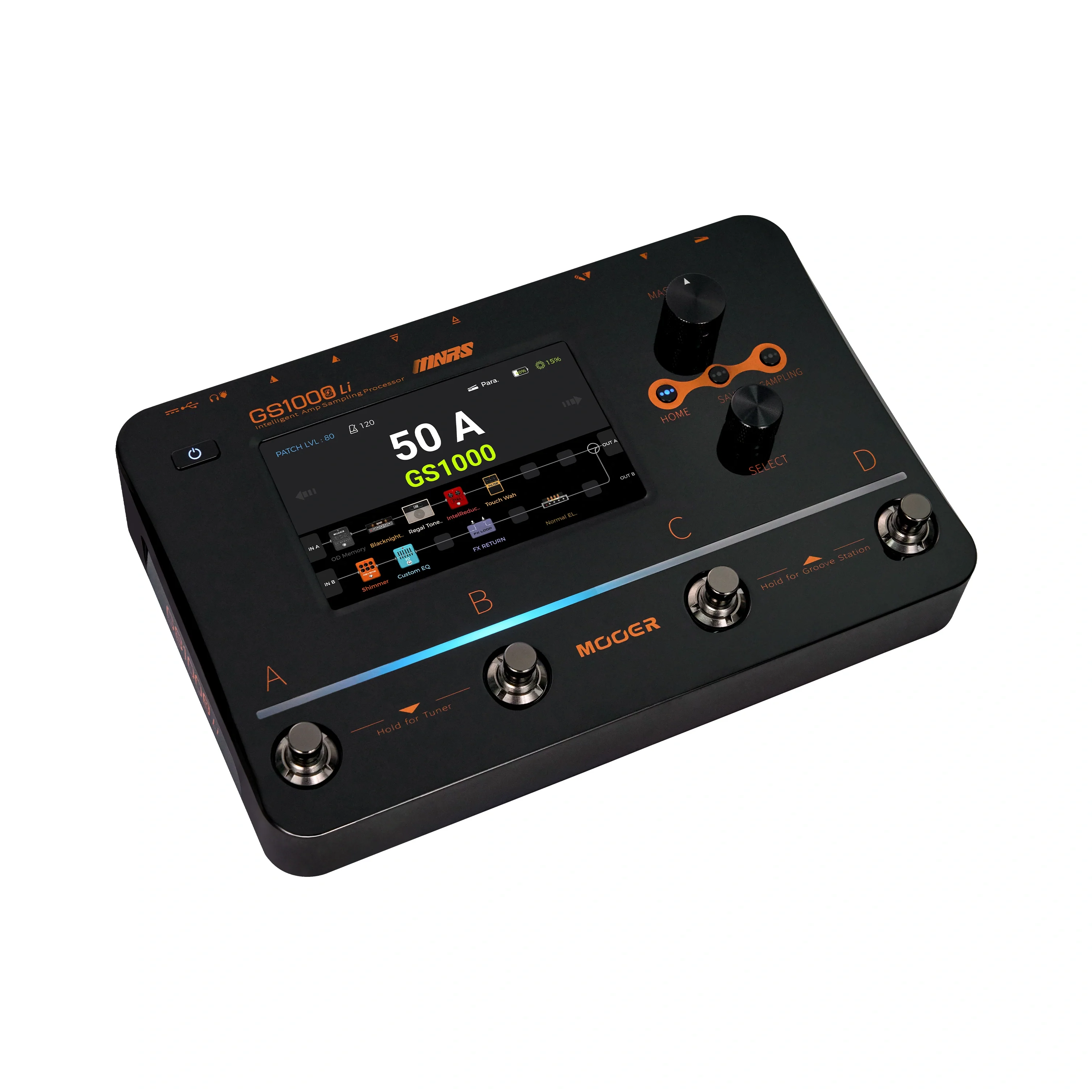 Mooer GS1000 Li Multi Effects with Amp Profiling & Built-In Lithium Battery - Image 5