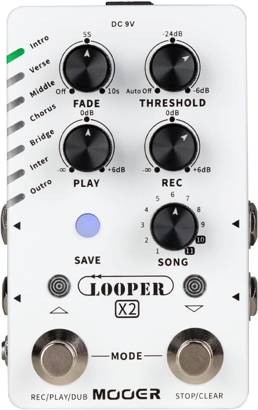 Mooer Looper X2 Stereo Looper Pedal - Image 2