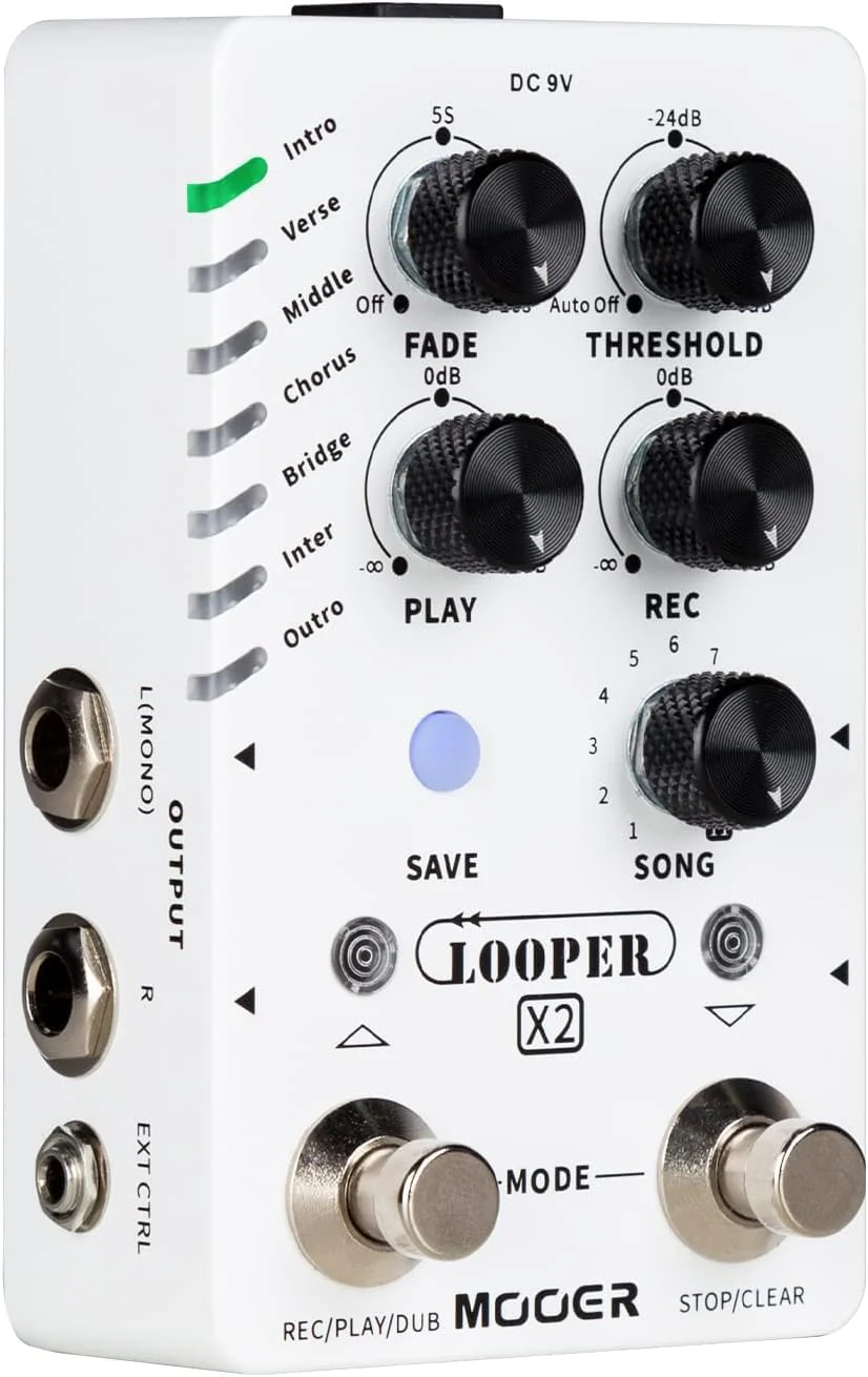 Mooer Looper X2 Stereo Looper Pedal - Image 3