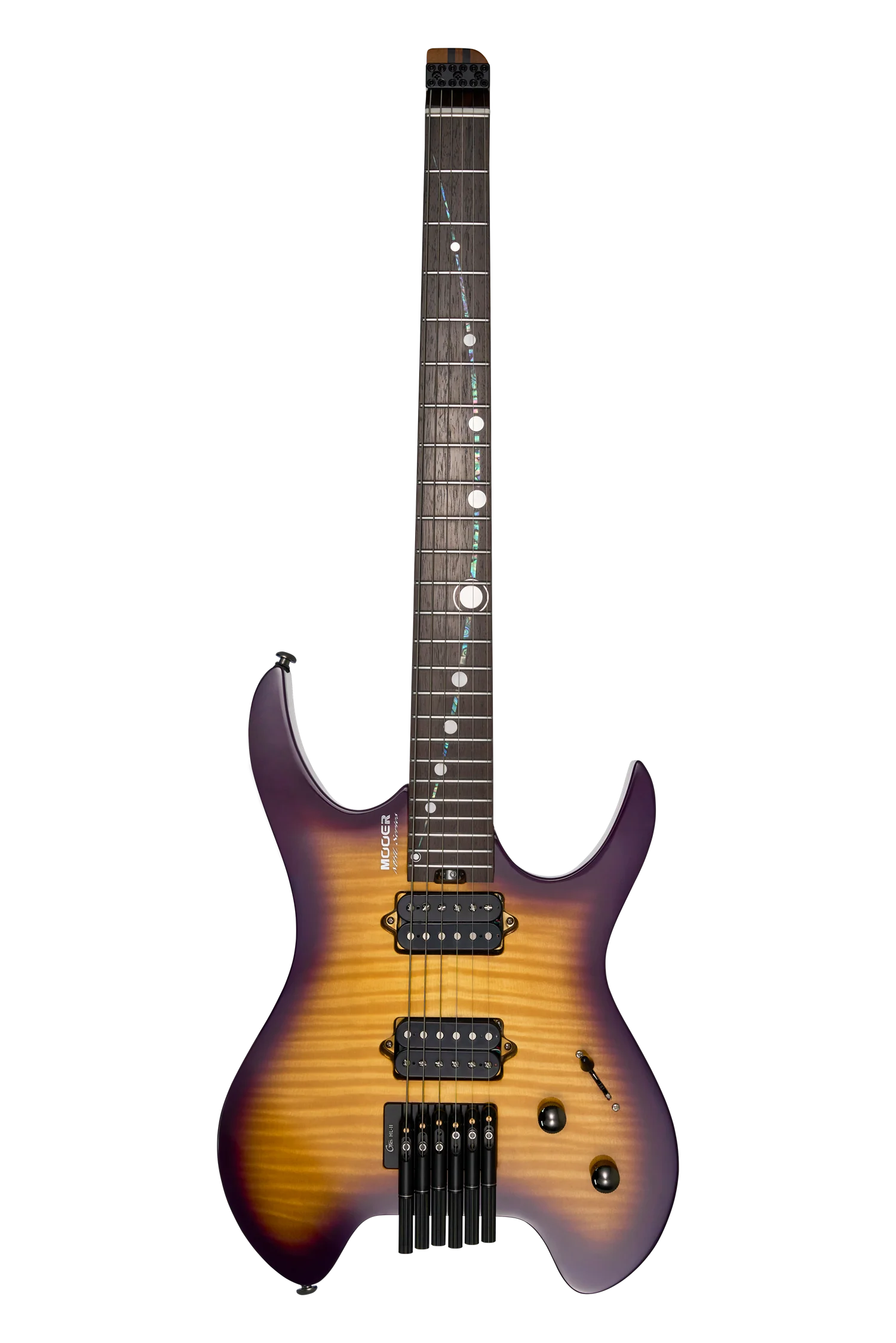 Mooer MHL100 Headless Electric Guitar - Purple Gradient