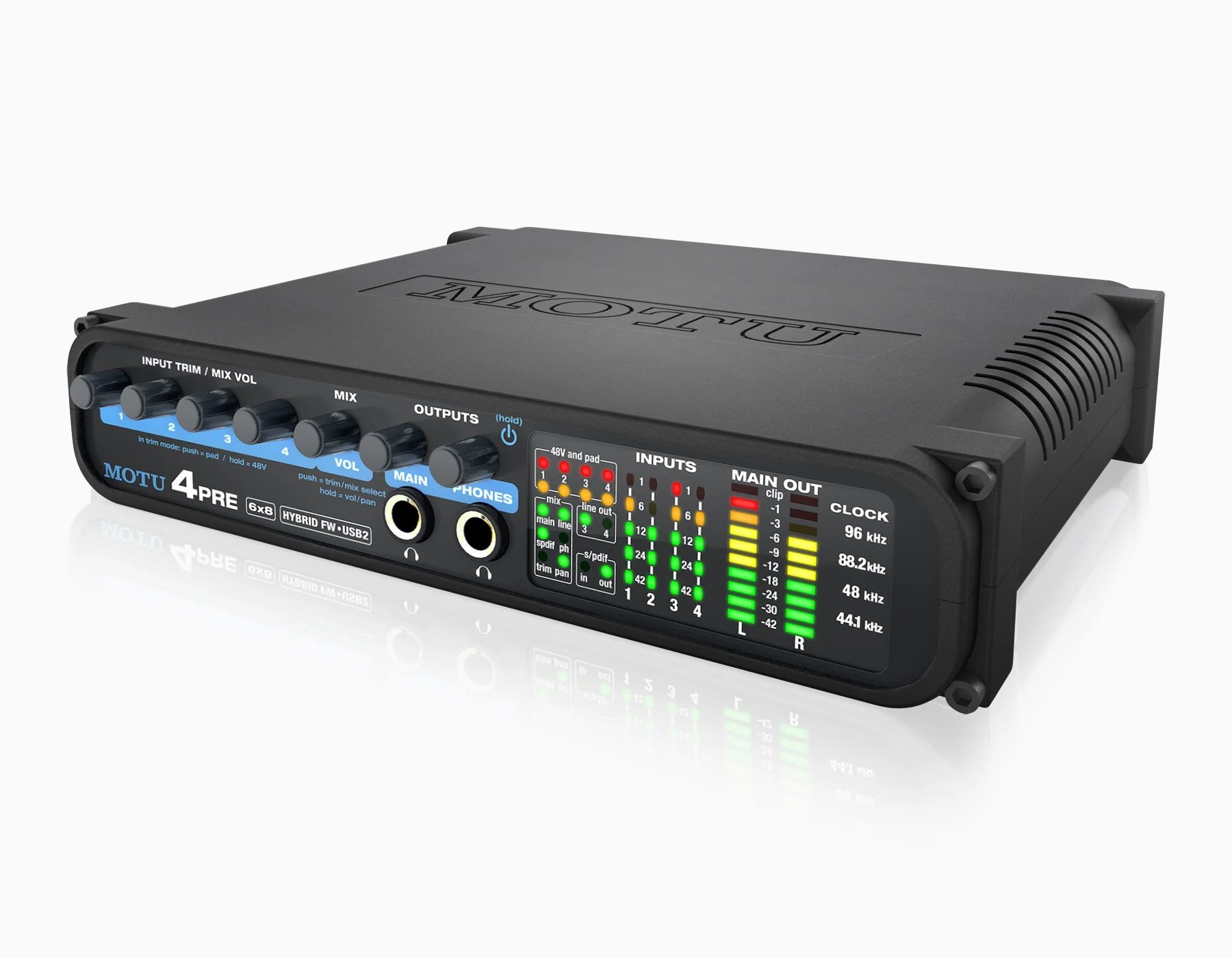 MOTU 4pre USB / FireWire Audio Interface - Image 2
