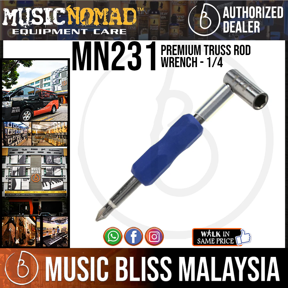 Music Nomad MN231 Premium Truss Rod Wrench - 1/4
