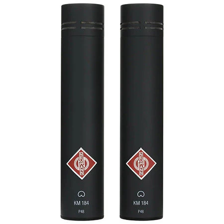 Neumann KM 184 Stereo Set Small-diaphragm Cardioid Microphones - Matte Black