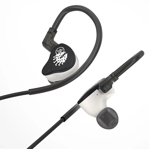 NF ACOUS NA3 MCL-10 Dynamic Driver Music Earphone/IEM with unique design 'Pixel Monster' - Black - Image 2