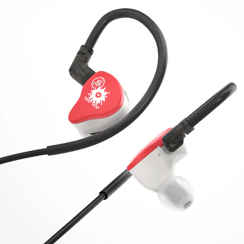 NF ACOUS NA3 MCL-10 Dynamic Driver Music Earphone/IEM with unique design 'Pixel Monster' - Red - Image 2