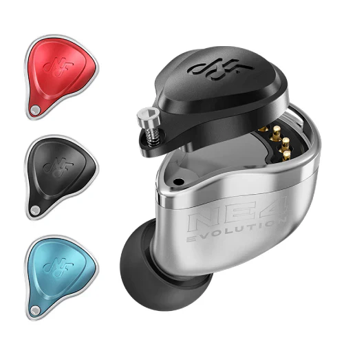 NF Acous NE4 Evolution Live Sound Monitoring Earphones with Swappable Faceplate Tuning - Image 2