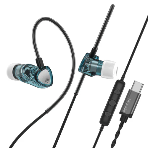 NF Acous RA05 Dynamic Driver Earphones IEM Type C No Mic (Blue) - Image 2