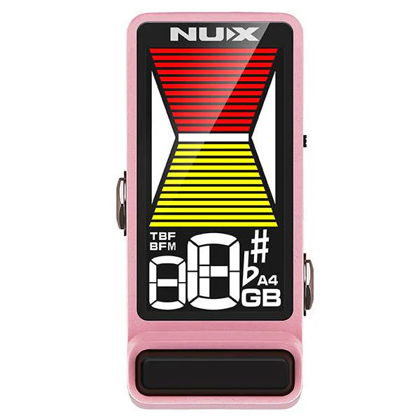 NUX NTU-3 Flow Tune True And Buffered Bypass Mini Guitar Pedal Tuner - Pink - Image 2