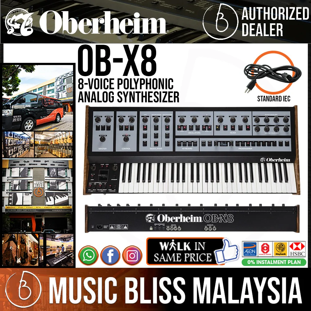 Oberheim OB-X8 8-voice Polyphonic Analog Synthesizer