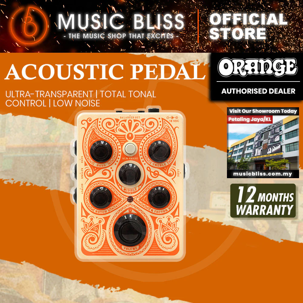 Orange Acoustic Guitar Preamp Pedal