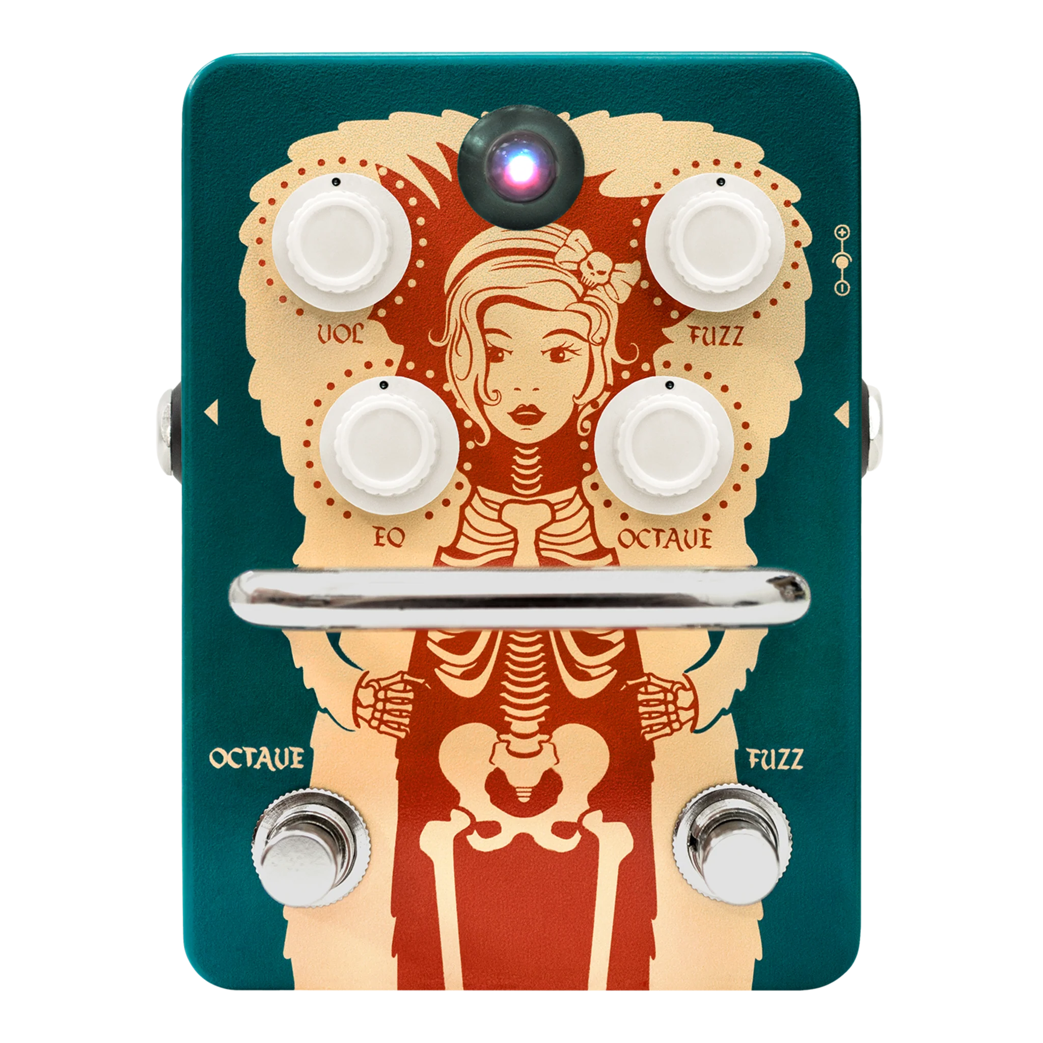 Orange Fur Coat Octave Fuzz Pedal - Image 2