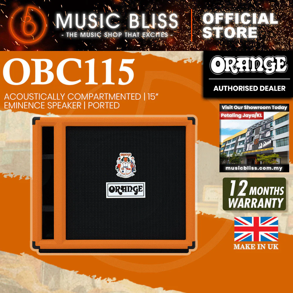 Orange OBC115 1x15" 400W Bass Cabinet (Made in UK) - Image 2