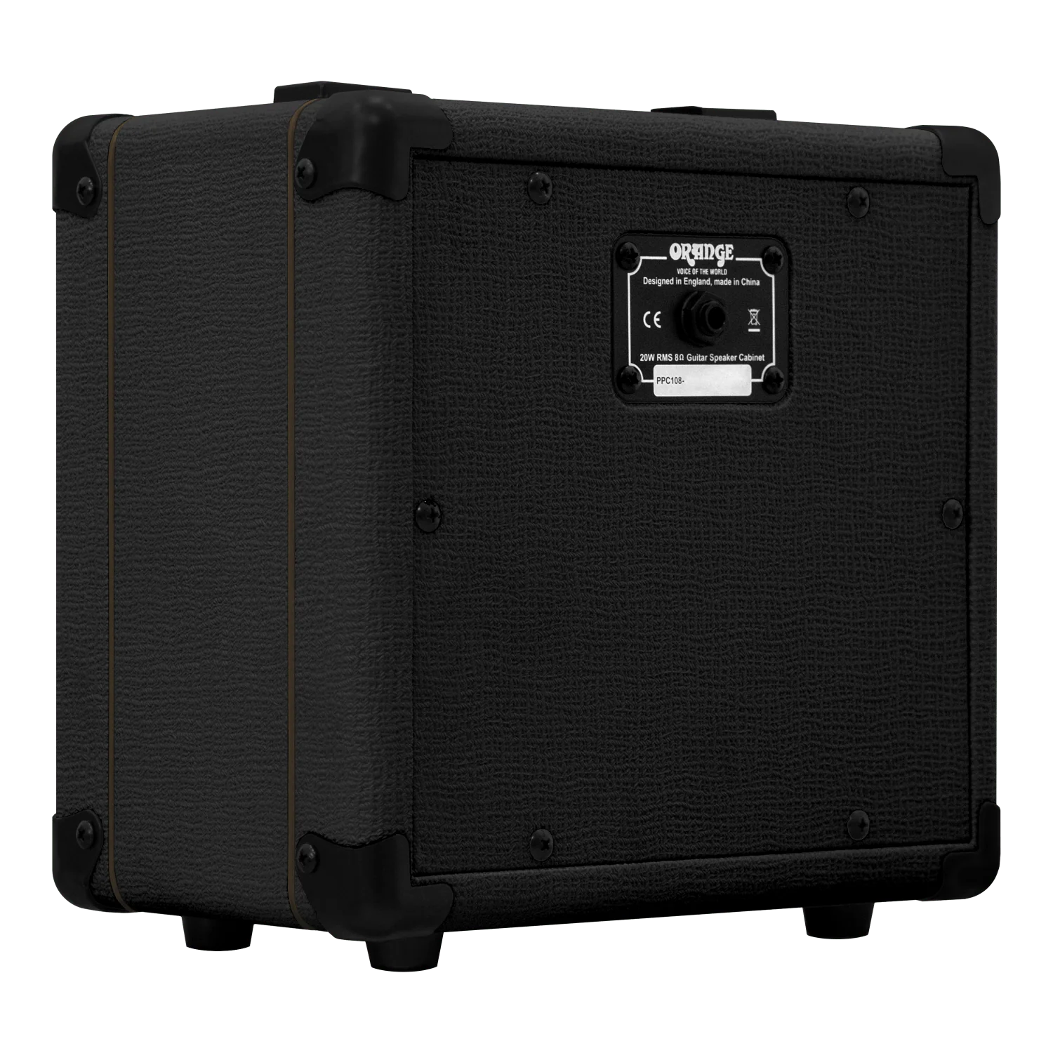 Orange PPC108 20-watt 1x8 Speaker Cabinet - Black - Image 5