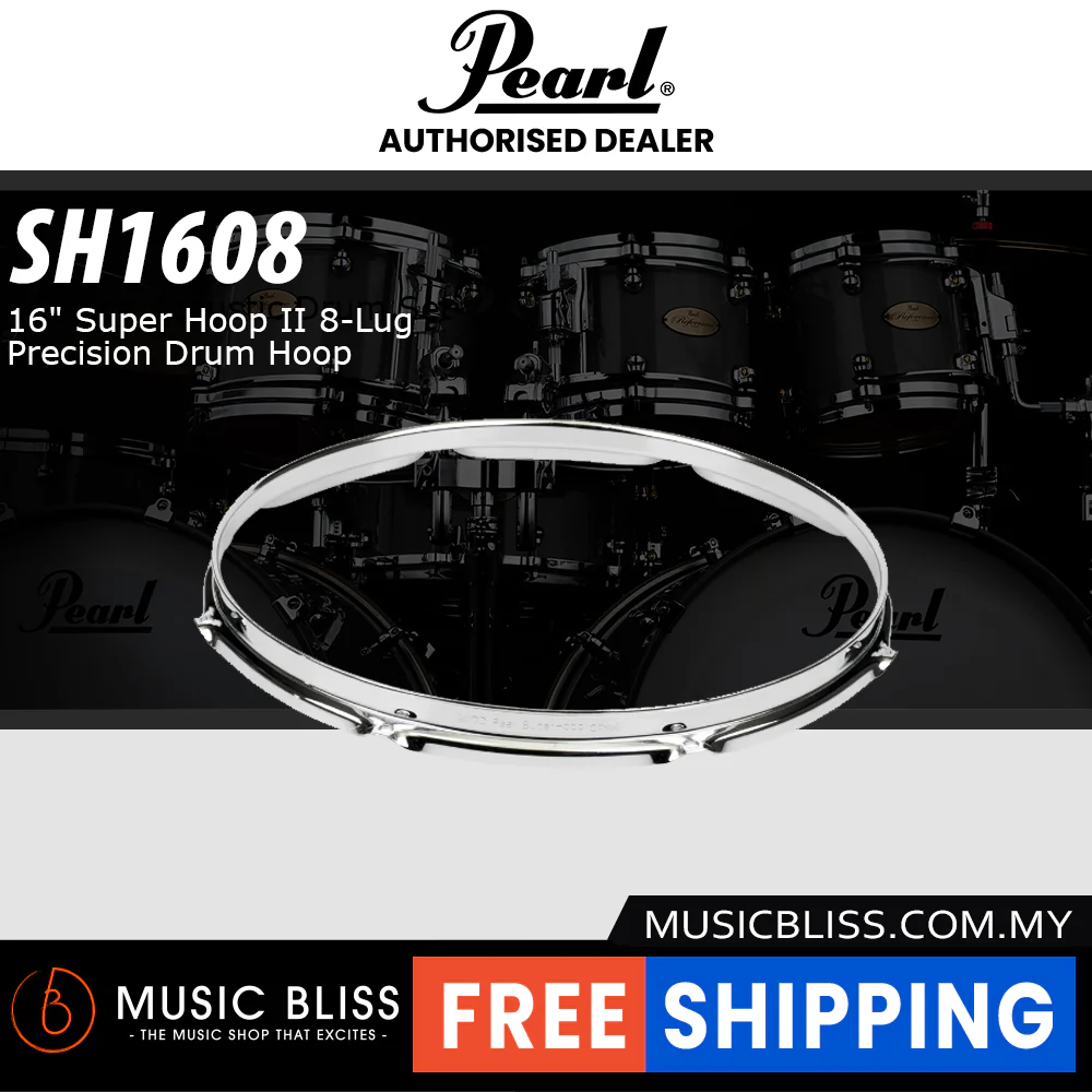 Pearl SH1608 16" Super Hoop II 8-Lug Precision Drum Hoop