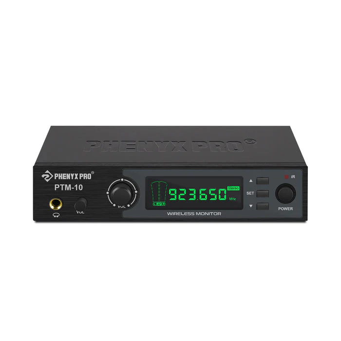 Phenyx Pro Best Budget Wireless PTM-10-1B Stereo Wireless in Ear Monitor System Bodypack Receiver, Performance with 89 Adjustable Frequencies, 500MHz - Image 4