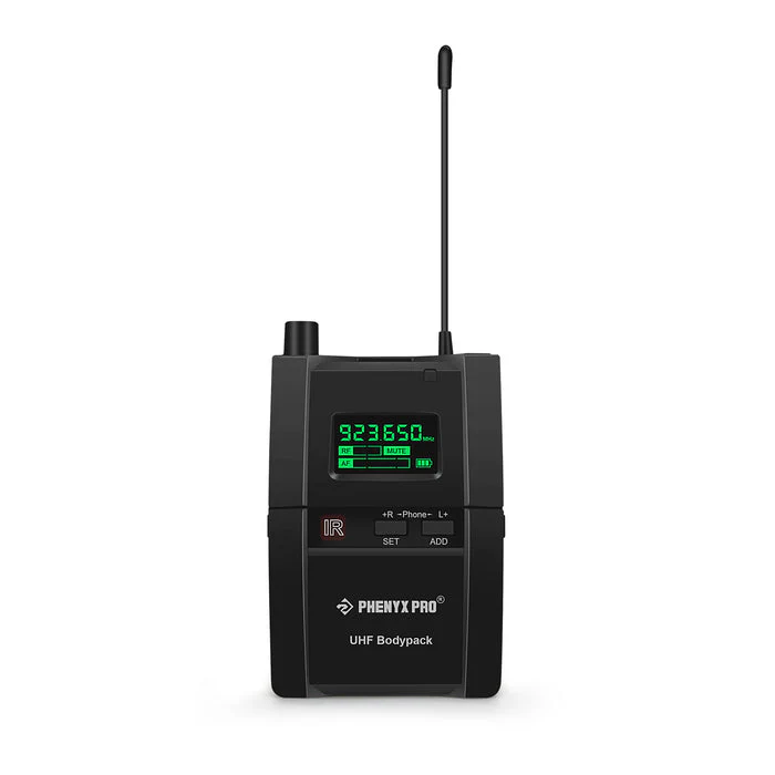 Phenyx Pro Best Budget Wireless PTM-10-1B Stereo Wireless in Ear Monitor System Bodypack Receiver, Performance with 89 Adjustable Frequencies, 500MHz - Image 6