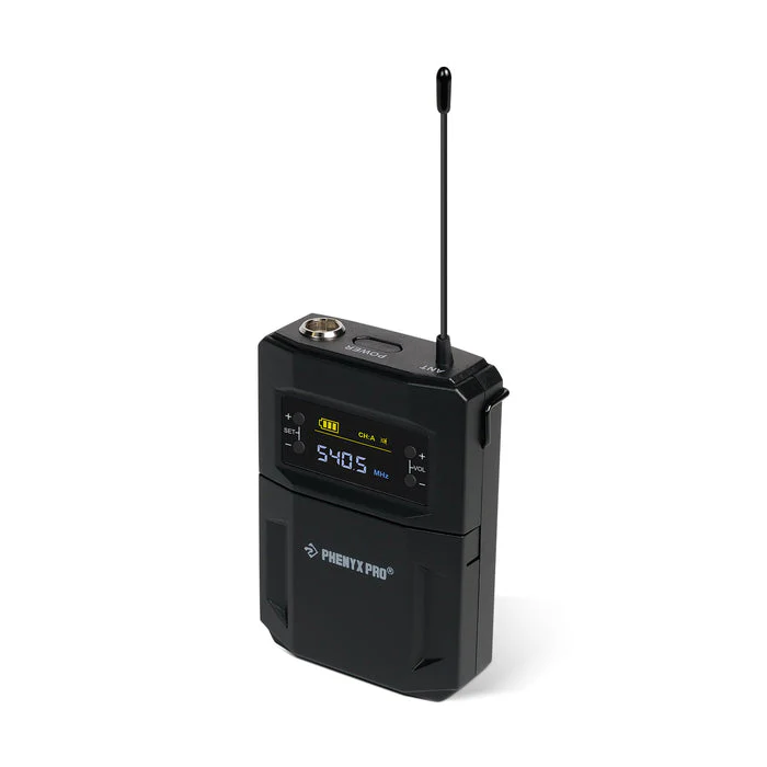 Phenyx Pro Best Budget Wireless PTU-52-1H1B Dual Wireless Microphone System - 30 Adjustable Frequency - Image 6