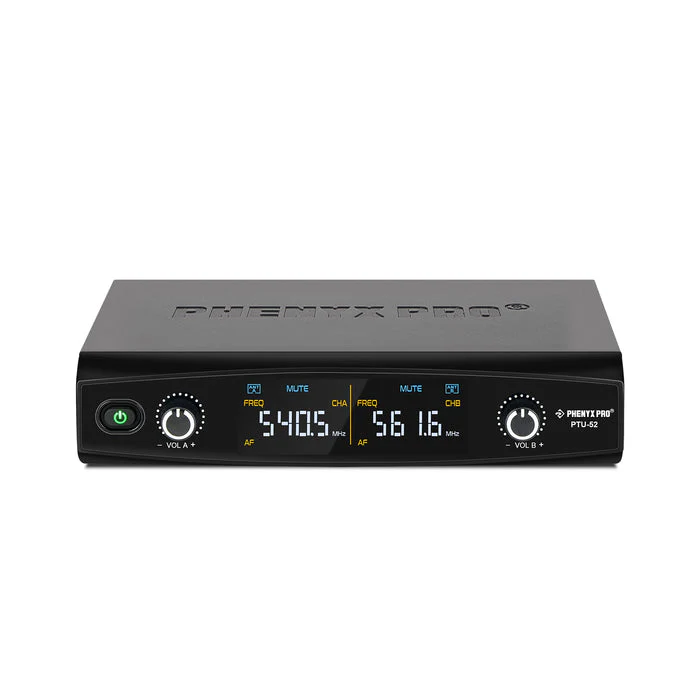 Phenyx Pro Best Budget Wireless PTU-52-2H Handheld UHF Wireless Microphone System, 200ft Range, Ideal for Singing, Karaoke, Church, DJ - Image 4