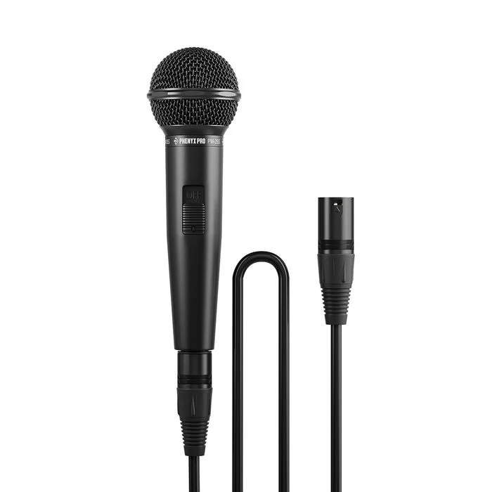 Phenyx Pro PM-25S Cardioid Dynamic Microphone with Switch (with cable and pouch) - Image 3