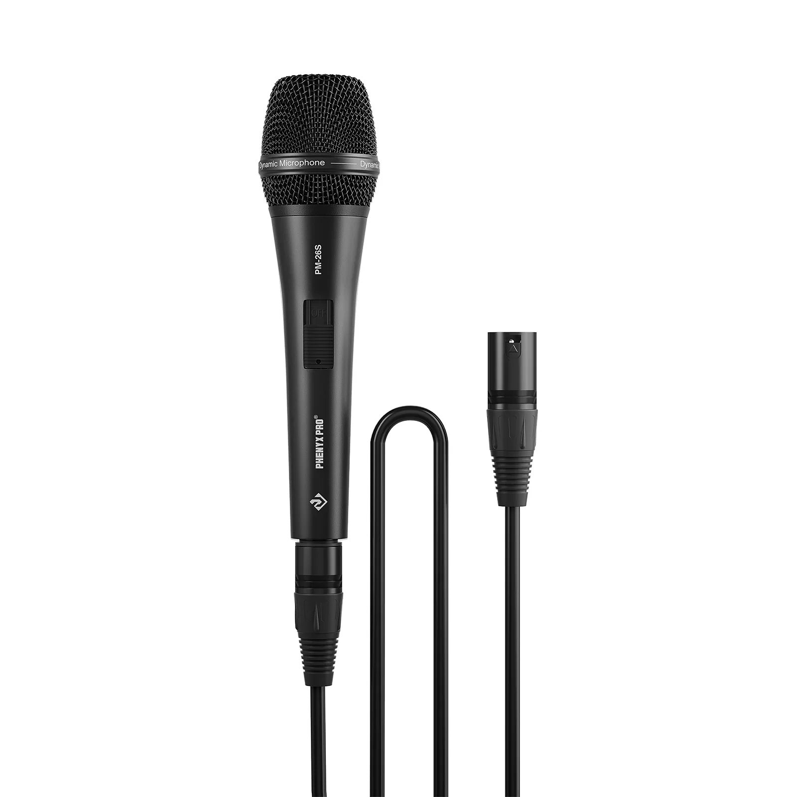 Phenyx Pro PM-26S Supercadioid Dynamic Microphone with Switch (with cable and pouch) - Image 3