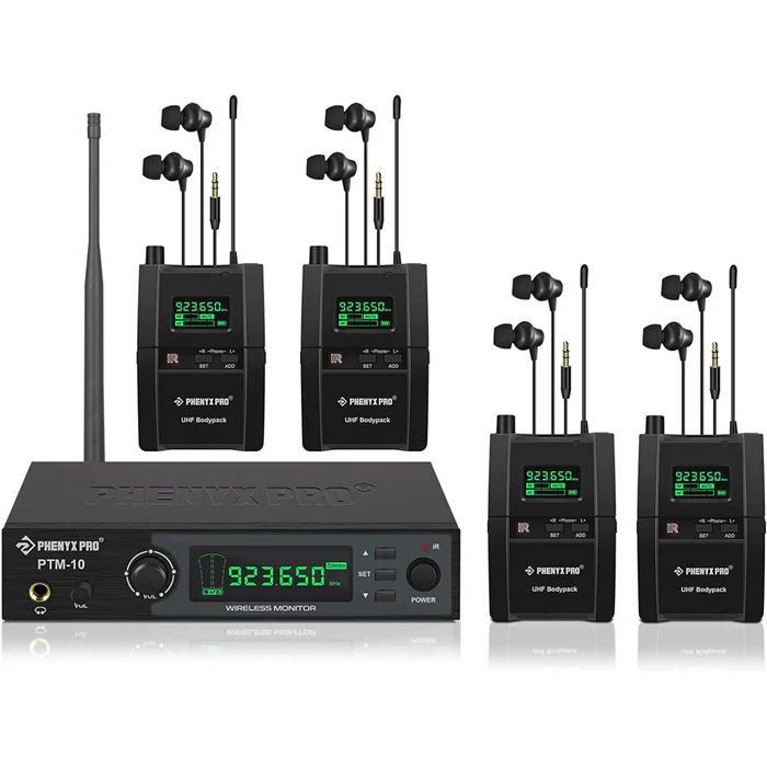 Phenyx Pro PTM-10-4B 500MHz UHF Stereo Wireless In-Ear Monitor System - Image 3
