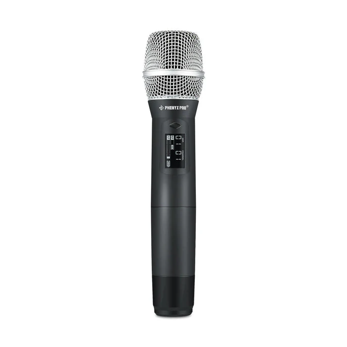 Phenyx Pro PTU-2U-1H1B Wireless Microphone System, True Diversity Dual Cordless Microphone Set w/UHF Handheld Microphone/Bodypack/Headset/Lapel Mics, Auto Scan, 2x1000 Channels for Stage & Studio - Image 5