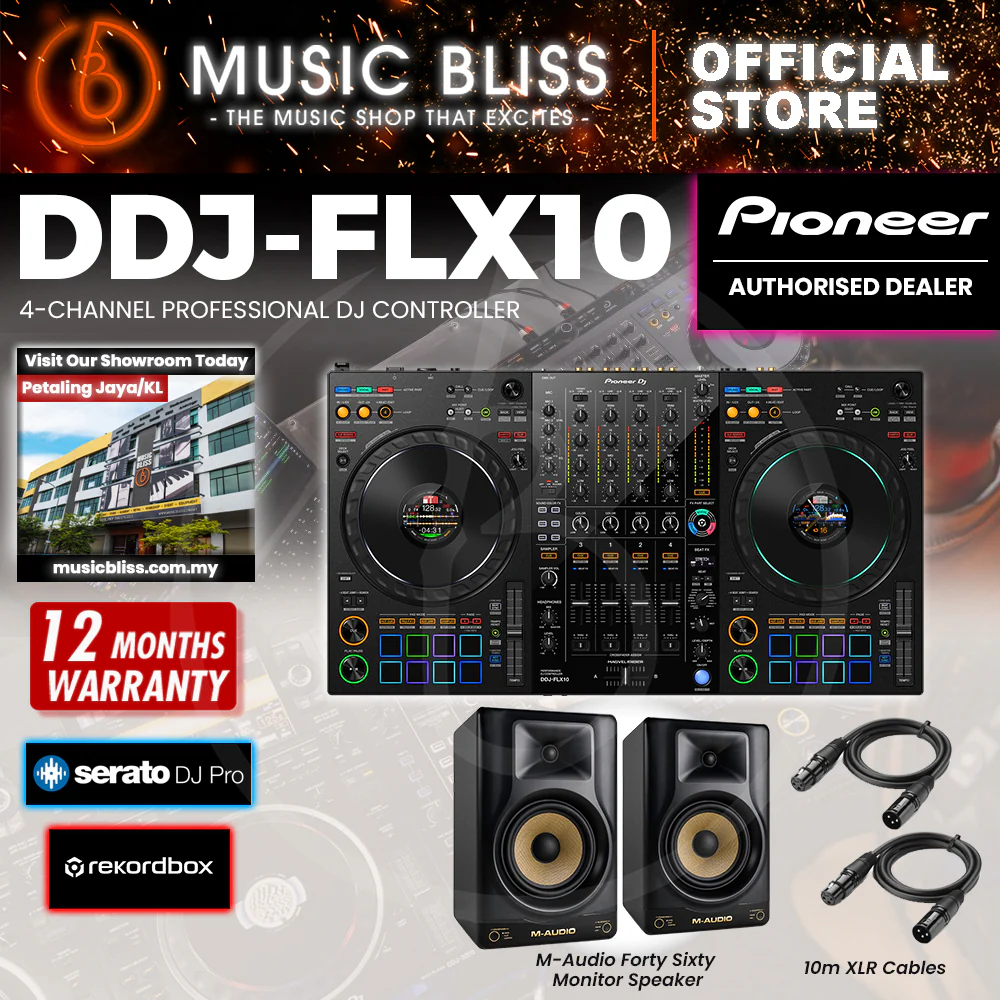 Pioneer DJ DDJ-FLX10 4-deck Rekordbox DJ Controller - Image 3