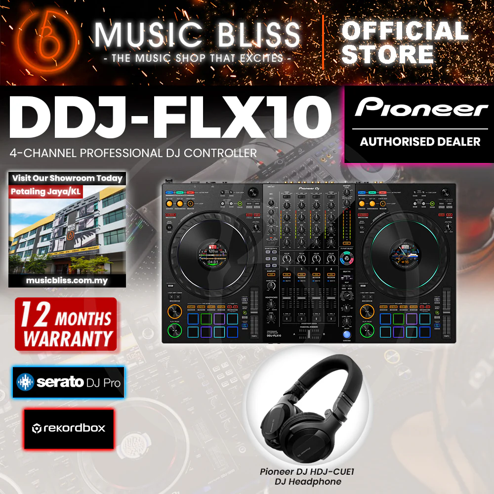 Pioneer DJ DDJ-FLX10 4-deck Rekordbox DJ Controller - Image 5