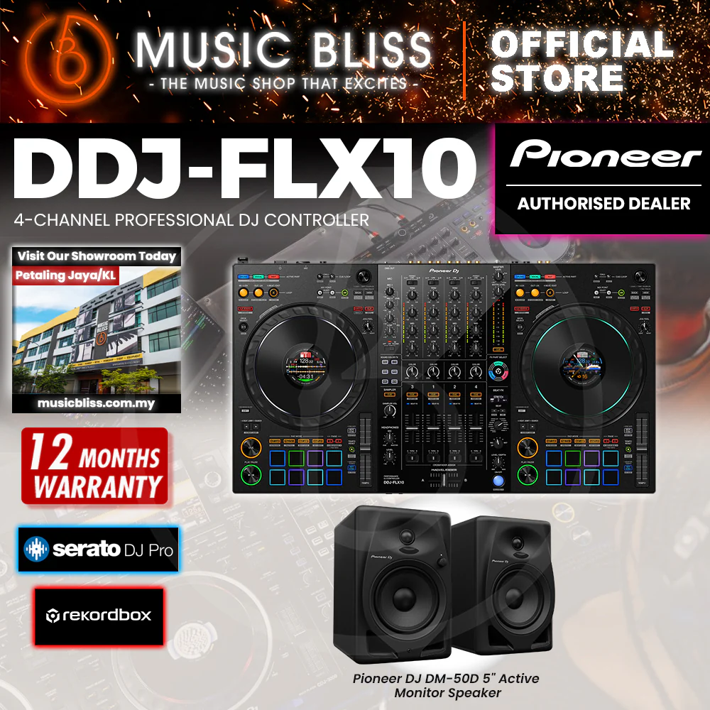 Pioneer DJ DDJ-FLX10 4-deck Rekordbox DJ Controller - Image 8