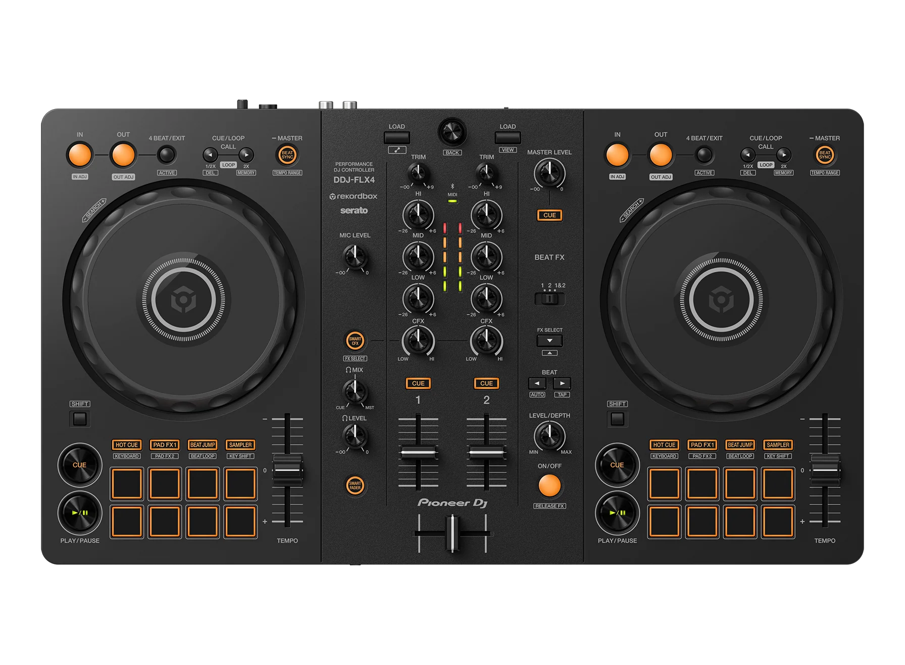 Pioneer DJ DDJ-FLX4 2-deck Rekordbox and Serato DJ Controller - Image 8