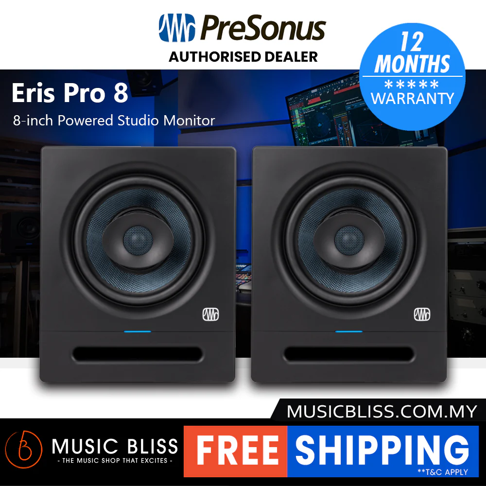 PreSonus Eris Pro 8 8-inch Powered Studio Monitor - Image 3