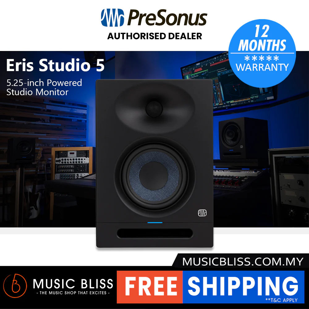 PreSonus Eris Studio 5 5.25-inch Powered Studio Monitor - Image 2