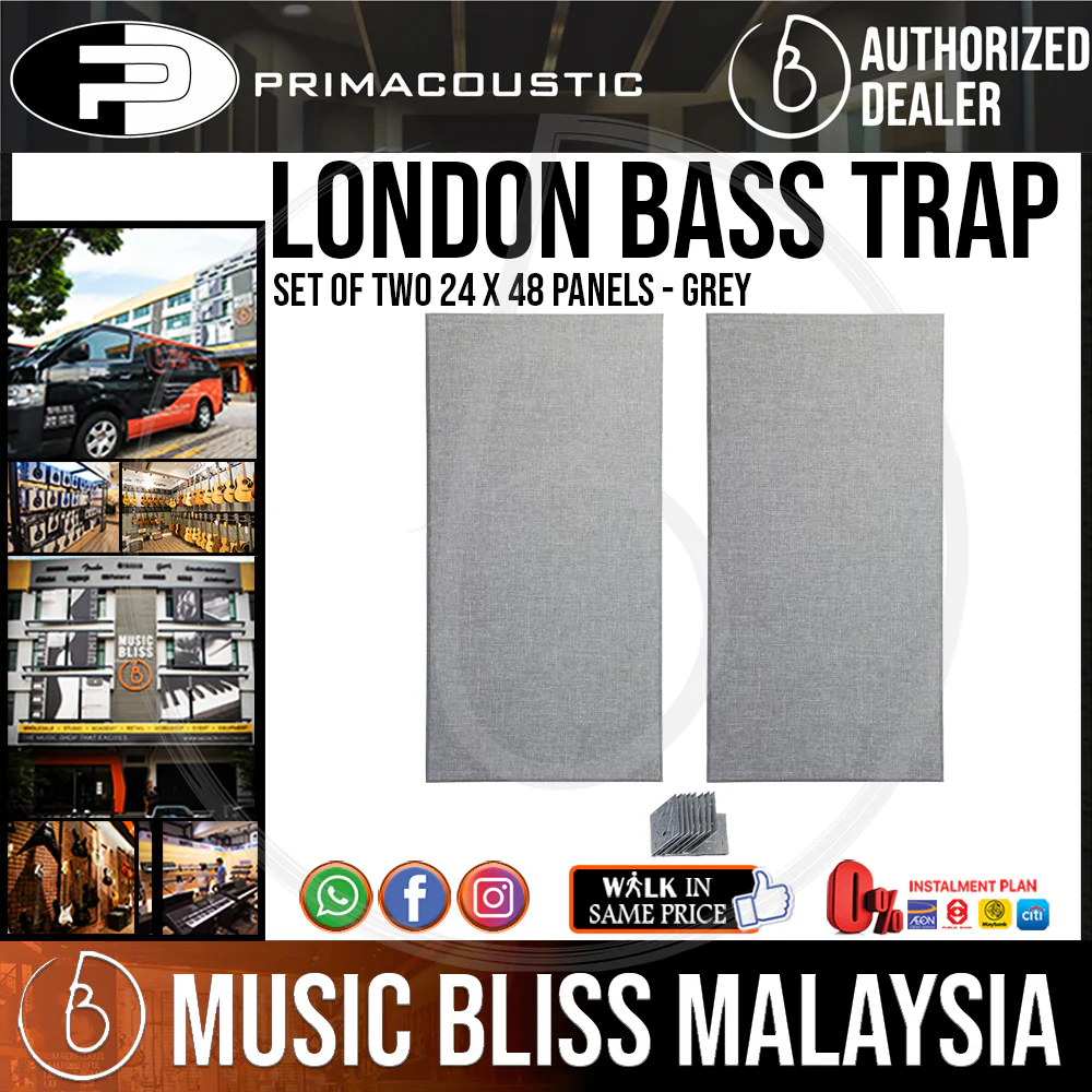 Primacoustic London Bass Trap - Grey - Set of Two