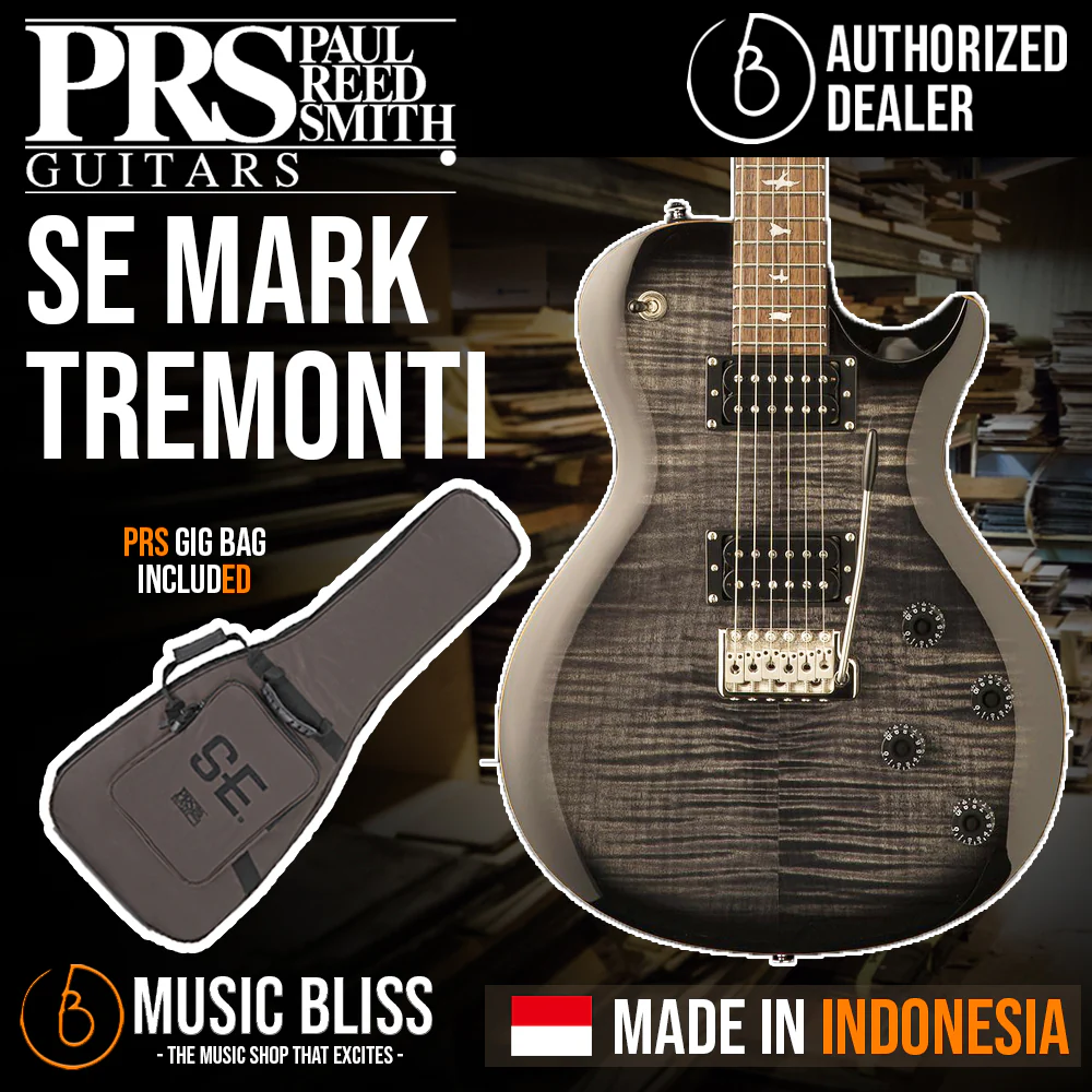 PRS SE Mark Tremonti Electric Guitar with Bag - Charcoal Burst