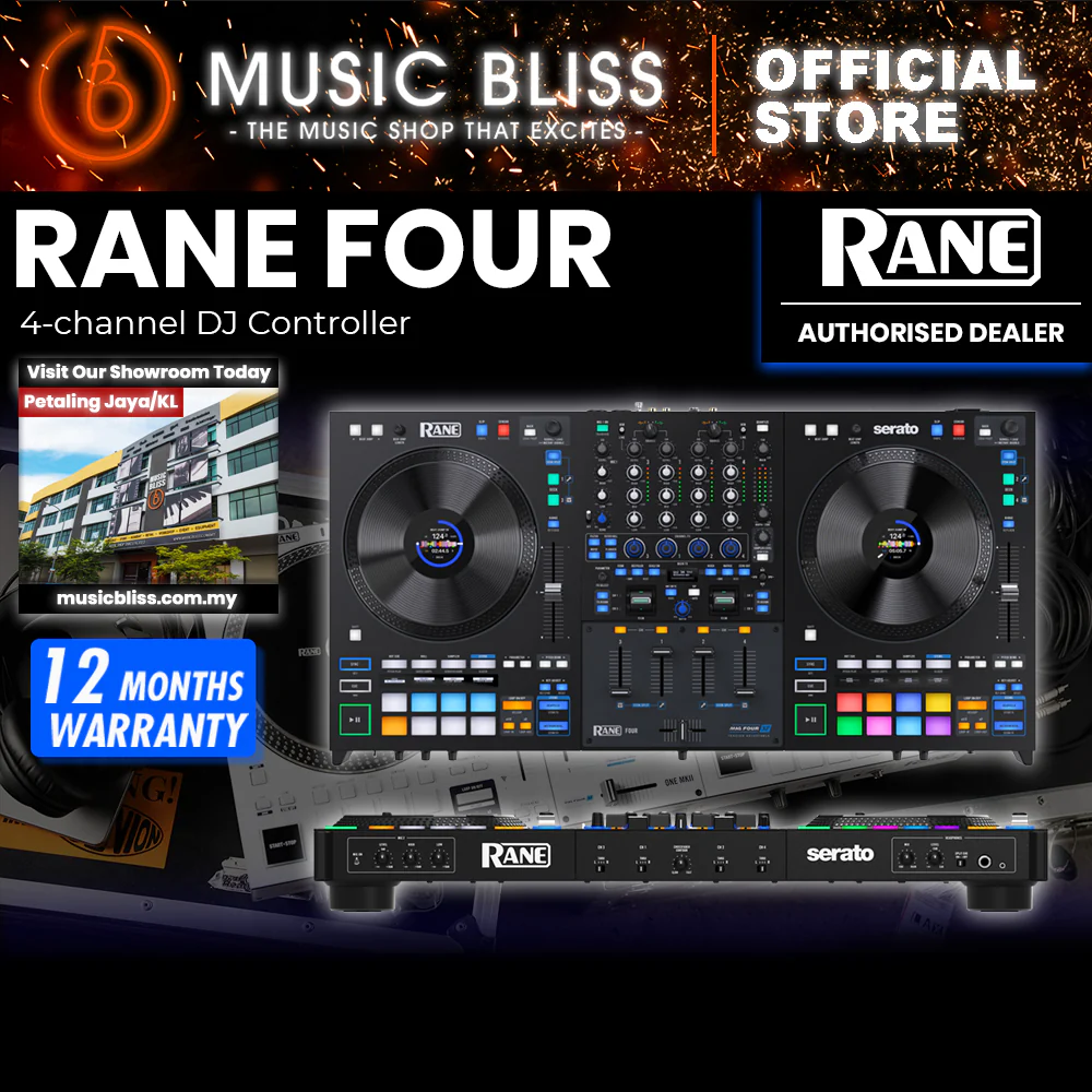 Rane Four 4-channel Stems DJ Controller - 8.5" Jog Wheels with displays, DJ Mixer with Internal FX, Serato DJ Pro & Pitch ‘n Time DJ Included - Image 5