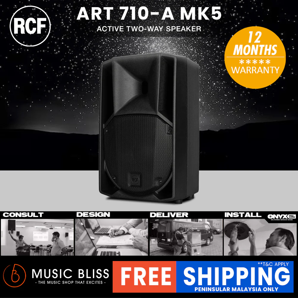 RCF ART 710-A MK5 10" 1400W 2-way Active Powered Speaker