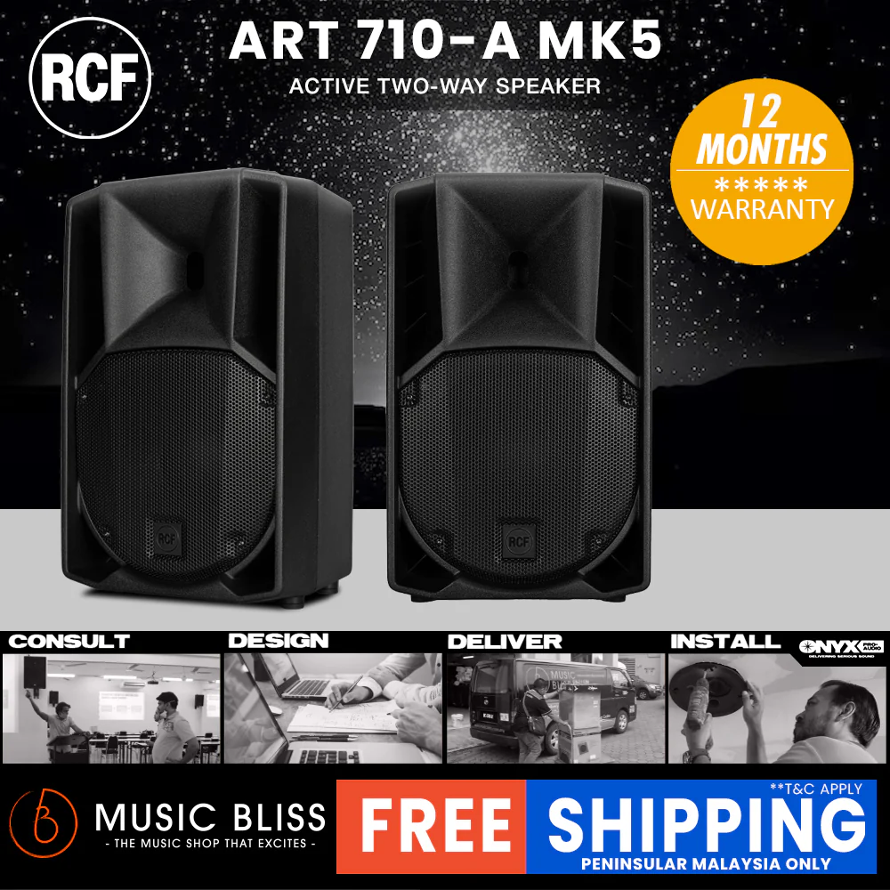 RCF ART 710-A MK5 10" 1400W 2-way Active Powered Speaker - Image 2