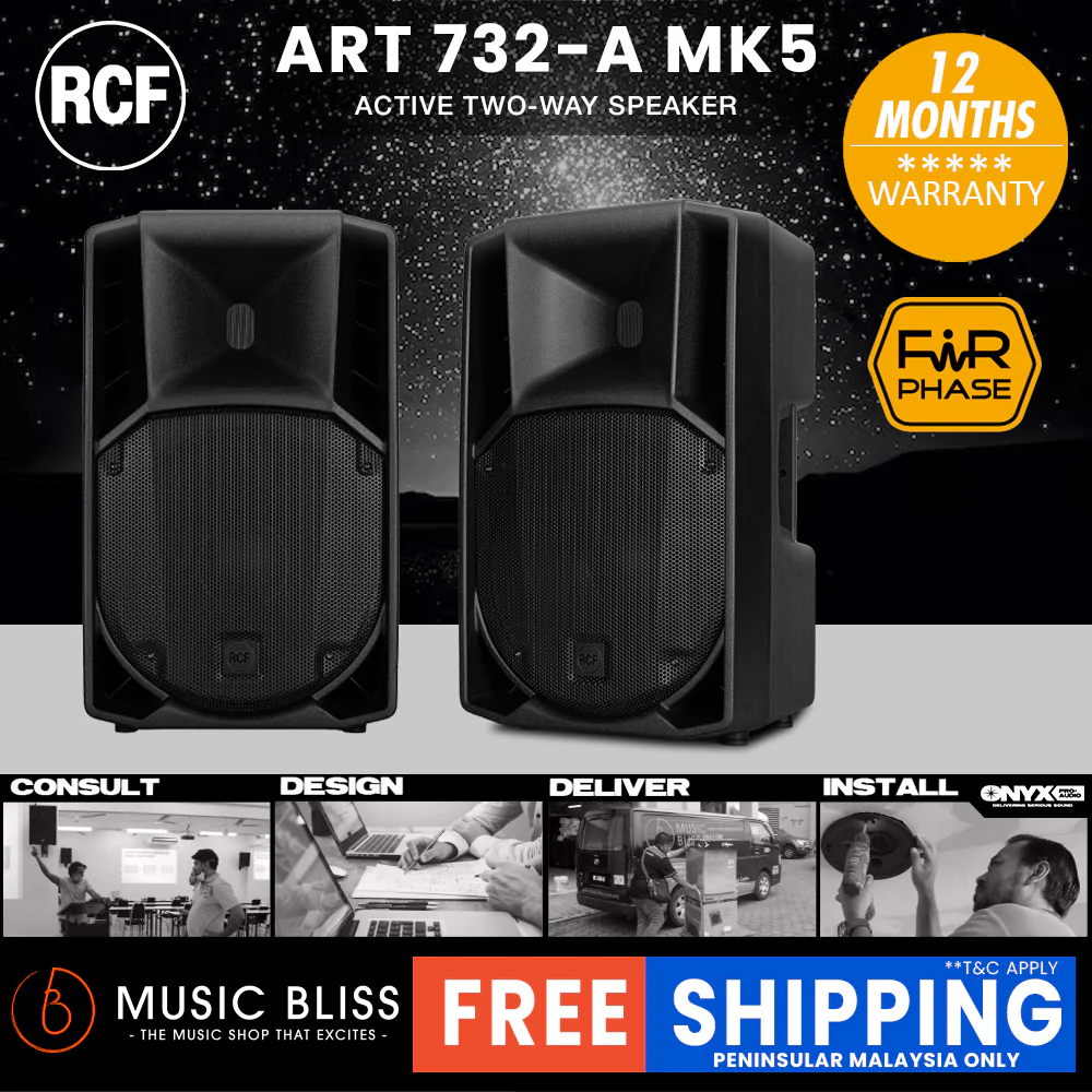 RCF ART 732-A MK5 12" 1400W 2-way Active Powered Speaker - Image 2