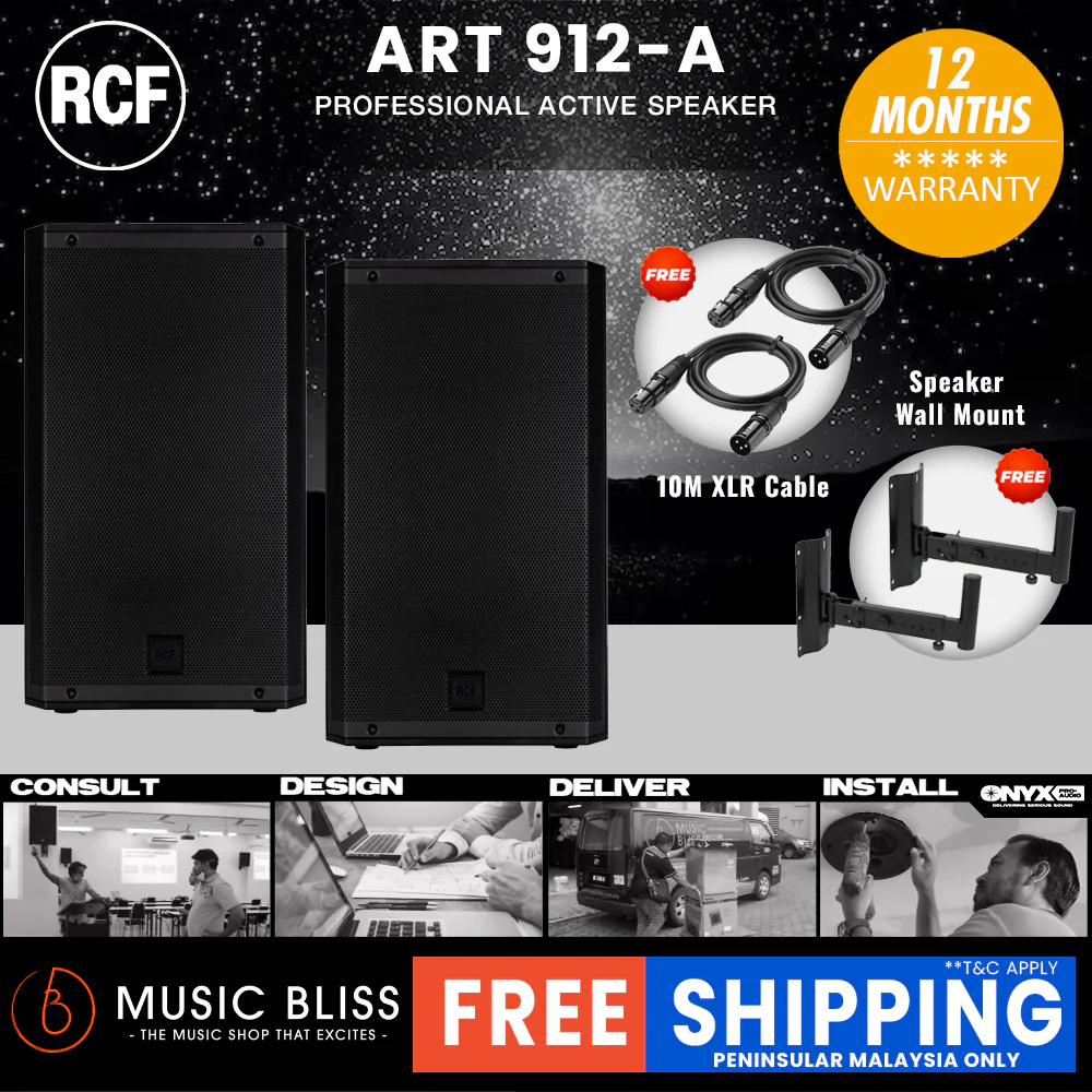 RCF ART 912-A 12" 2100W 2-Way Active Speaker - Image 4