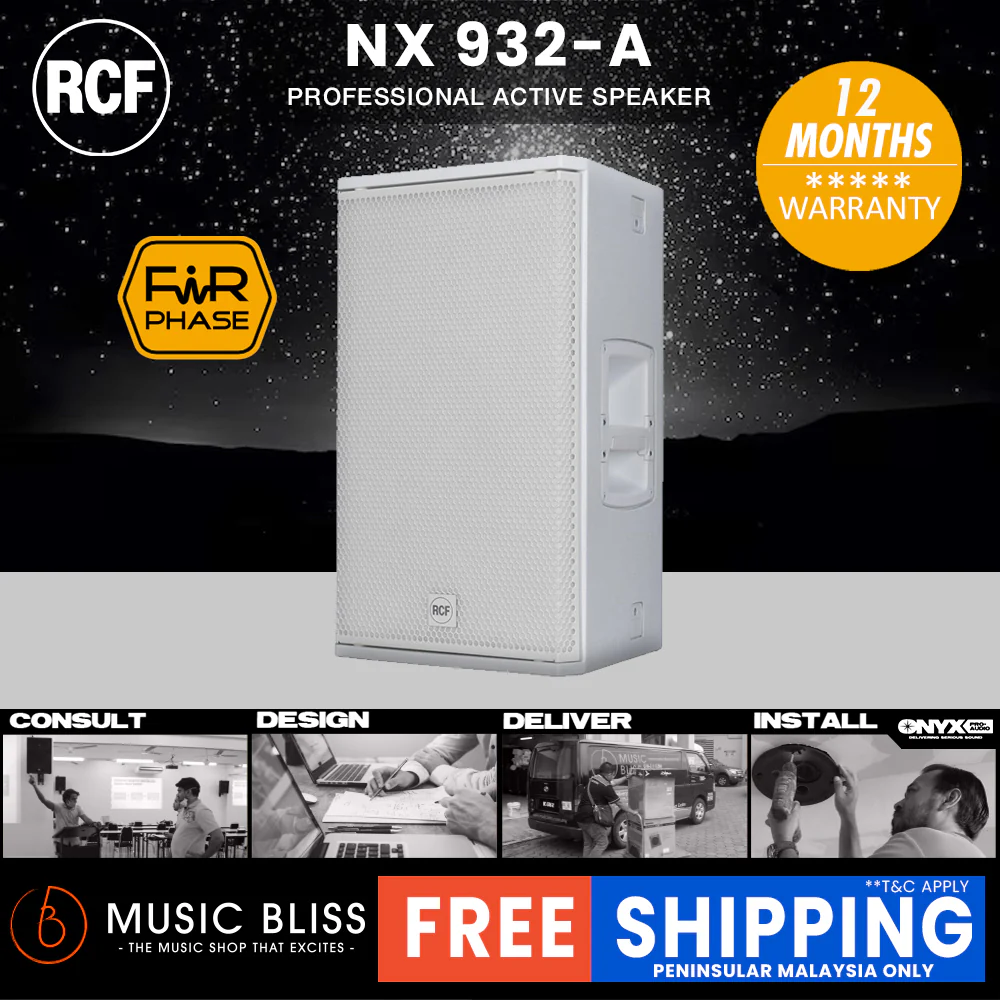 RCF NX 932-A 12'' 2-Way Active Speaker - White