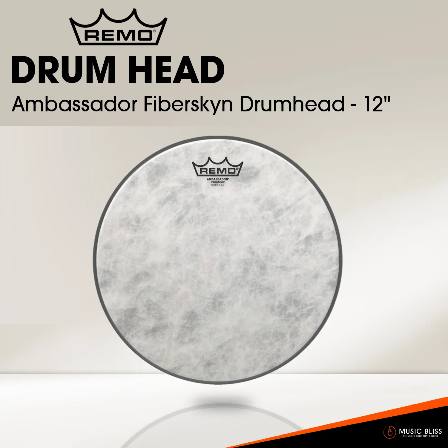 Remo Ambassador Fiberskyn Drumhead (Available in sizes 10"-18") - Image 2